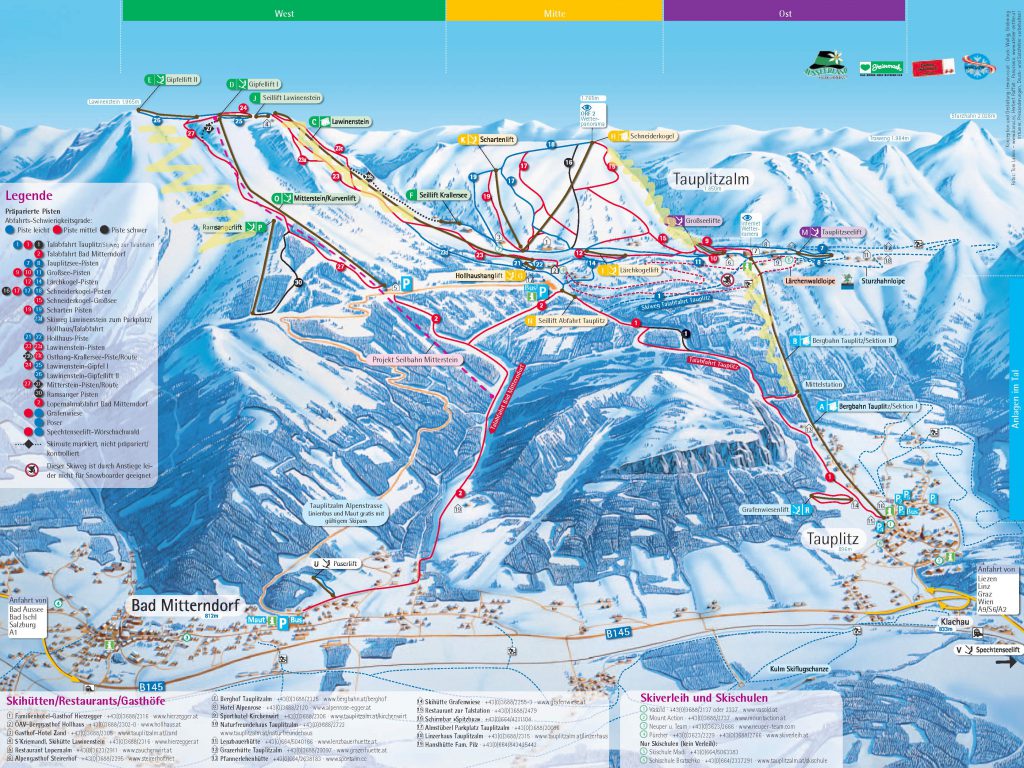 Freeride mapa Tauplitz